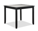 Salvador Black/White 5-Piece Counter Height Dining Set - Ornate Home
