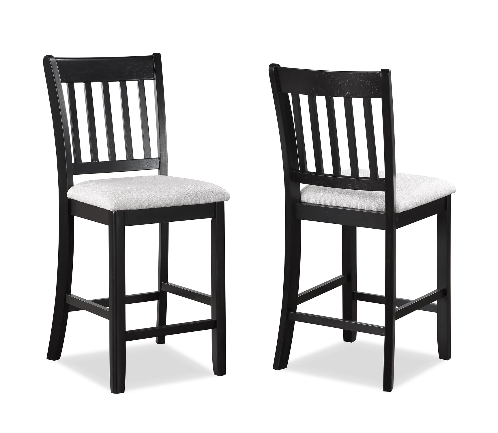 Salvador Black/White 5-Piece Counter Height Dining Set - Ornate Home