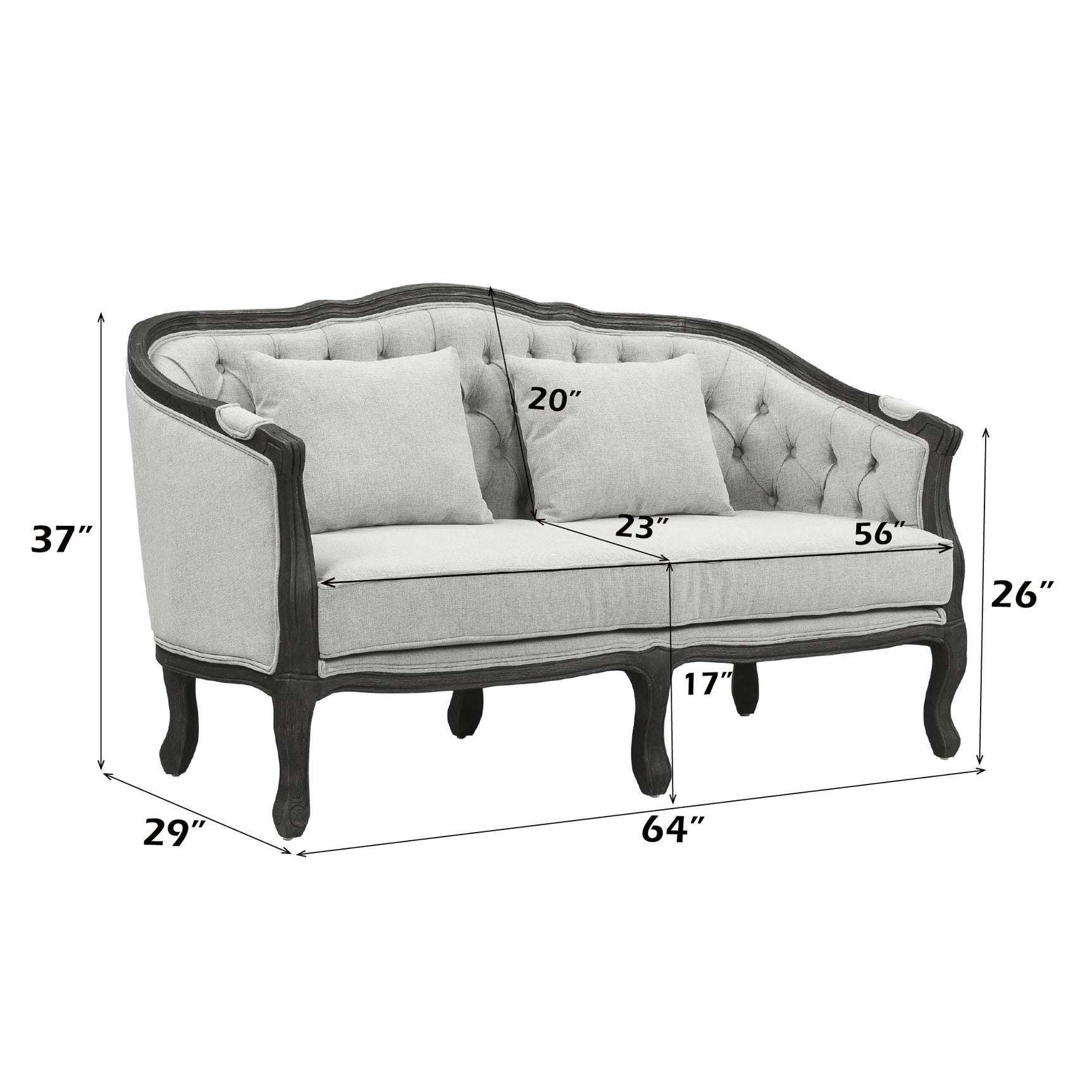 Samael Loveseat - Ornate Home