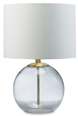 Samder Clear & Brass Finish Table Lamp (Online Special Price) - Ornate Home