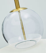Samder Clear & Brass Finish Table Lamp (Online Special Price) - Ornate Home