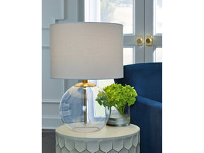Samder Clear & Brass Finish Table Lamp - Ornate Home