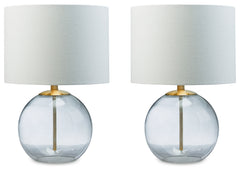 Samder Clear/Brass Table Lamp (Set of 2) - Ornate Home