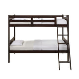 Sami Espresso Over Twin Bunk Bed - Ornate Home
