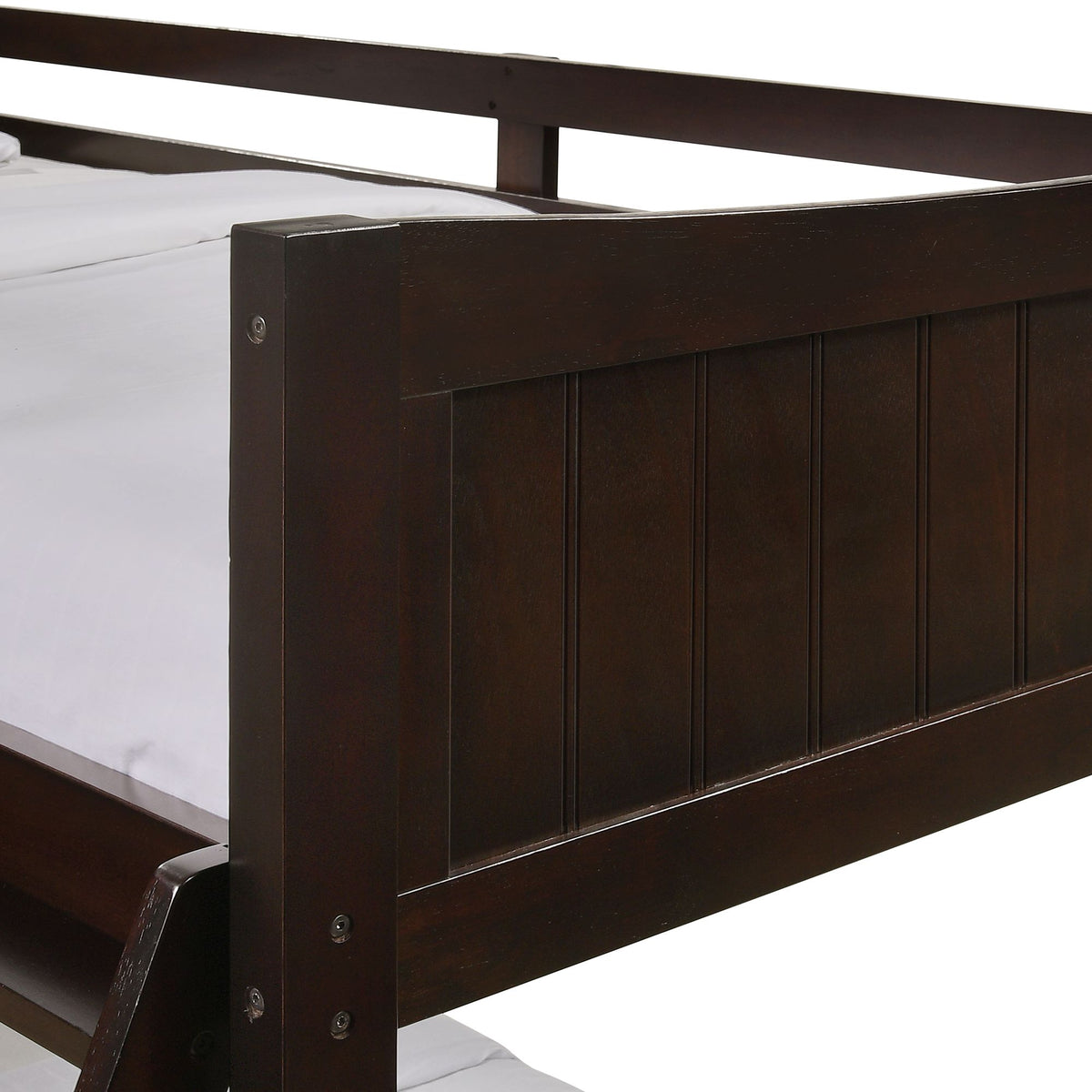 Sami Espresso Over Twin Bunk Bed - Ornate Home