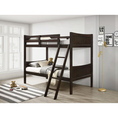 Sami Espresso Over Twin Bunk Bed