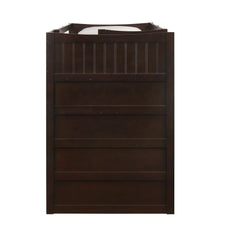 Sami Espresso Over Twin Step Bunk Bed with Left HB - Ornate Home