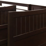 Sami Espresso Over Twin Step Bunk Bed with Right HB - Ornate Home