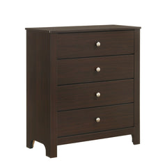 Sami Espresso Youth 4-Drawer Chest - Ornate Home