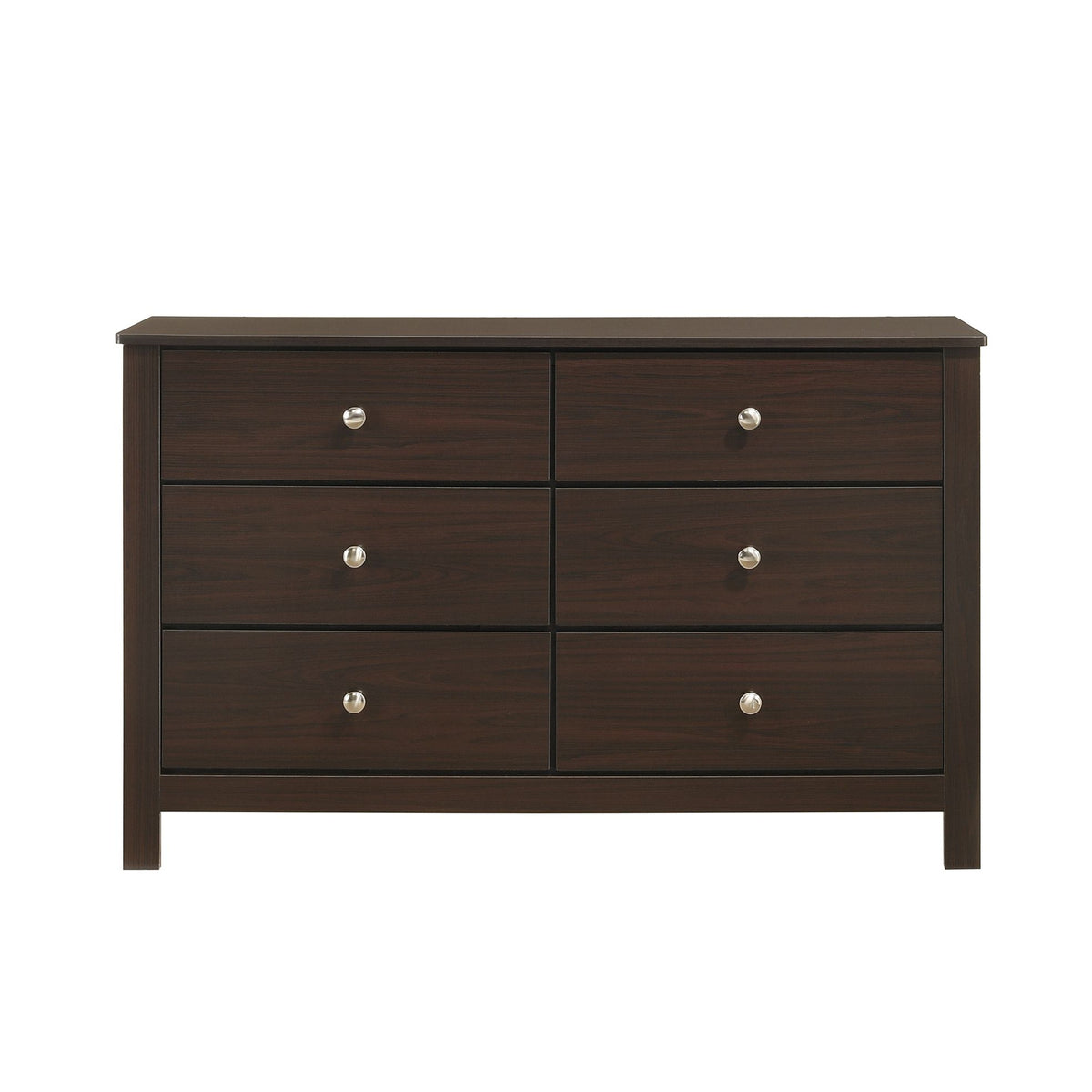 Sami Espresso Youth 6-Drawer Dresser - Ornate Home
