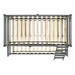 Sami Grey Twin Over Full Bunk Bed - Ornate Home