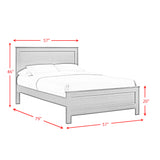 Sami Grey Youth Full Panel Bed - Ornate Home