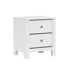 Sami White 5-Piece Youth Full Panel Bedroom Set - Ornate Home
