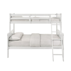 Sami White Twin Over Full Bunk Bed - Ornate Home