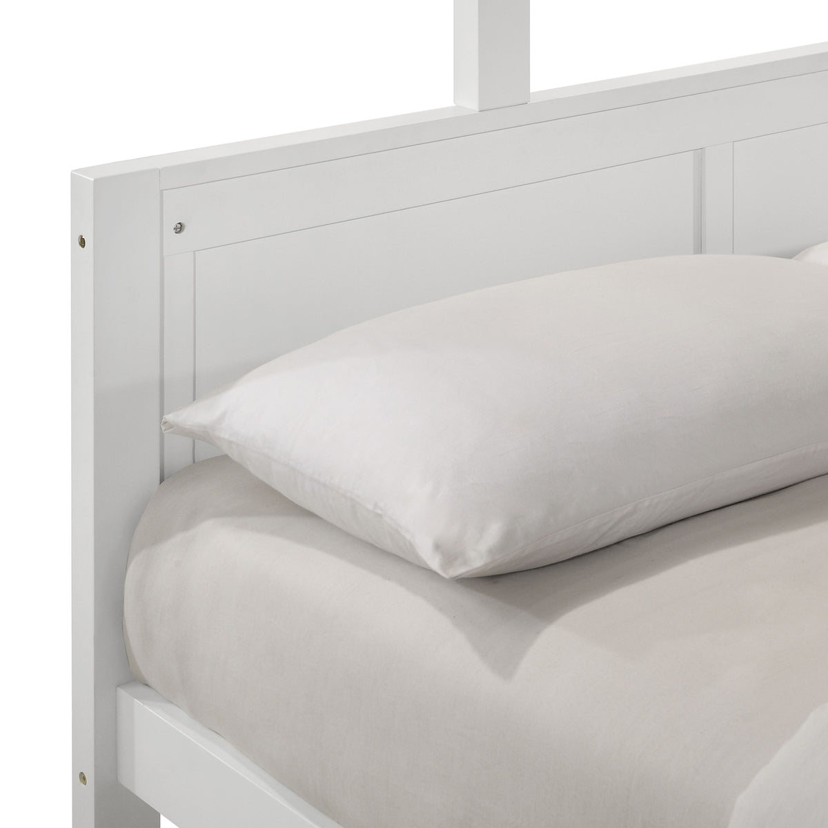 Sami White Twin Over Full Bunk Bed - Ornate Home