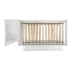 Sami White Twin Over Full Step Bunk Bed with Left HB - Ornate Home