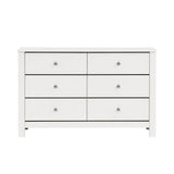 Sami White Youth 6-Drawer Dresser - Ornate Home