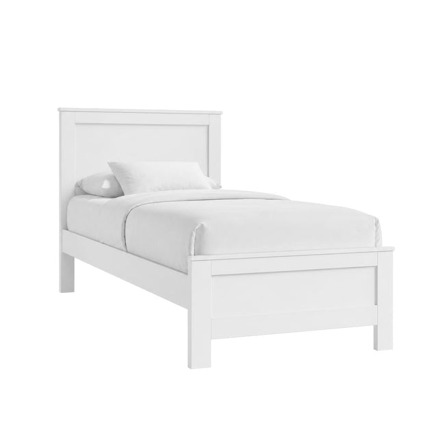 Sami White Youth Twin Panel Bed - Ornate Home