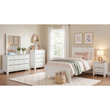 Sami White Youth Twin Panel Bed - Ornate Home