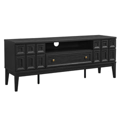Samos Black 59" TV Stand - Ornate Home