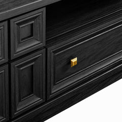 Samos Black 59" TV Stand - Ornate Home