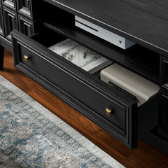 Samos Black 59" TV Stand - Ornate Home