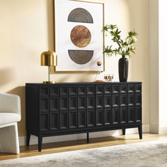 Samos Black 62" Sideboard - Ornate Home