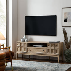 Samos Light Oak 59" TV Stand - Ornate Home