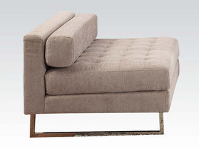 Sampson Armless Chair in Beige Fabric - Ornate Home