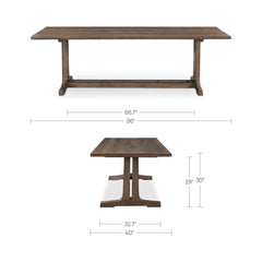 Samuel Dark Brown Dining Table - Ornate Home