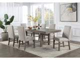 San Antonio Grey 7 Pc. Dining Room Set - Ornate Home