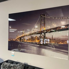 San Francisco Bridge Tempered Glass w / Foil Wall Art - Ornate Home