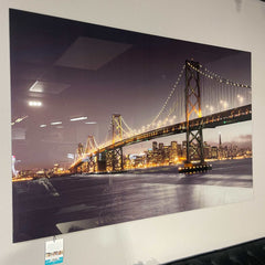 San Francisco Bridge Tempered Glass w / Foil Wall Art - Ornate Home