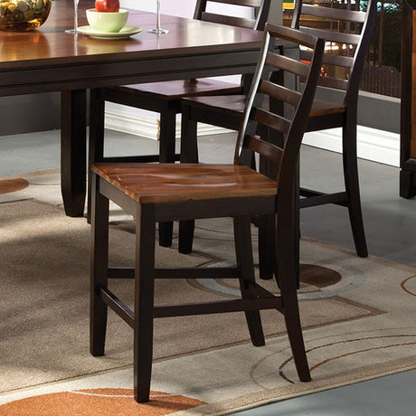 San Isabel Acacia/Espresso Counter Height Chair (Set of 2) - Ornate Home