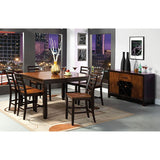 San Isabel Acacia/Espresso Counter Height Chair (Set of 2) - Ornate Home
