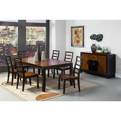 San Isabel Acacia/Espresso Dining Table - Ornate Home