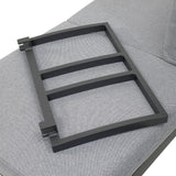 San Jose Gun Metal/Natural/Gray Outdoor Sectional - Ornate Home