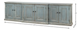 San Marco Bungalow Blue Credenza - Ornate Home