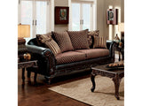 San Roque Brown/Espresso/Dark Cherry Sofa - Ornate Home