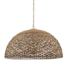 Sana Brown Extra Large Watergrass Pendant Light - Ornate Home