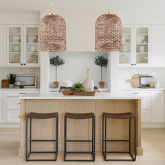 Sana Brown Tall Watergrass Pendant Light - Ornate Home