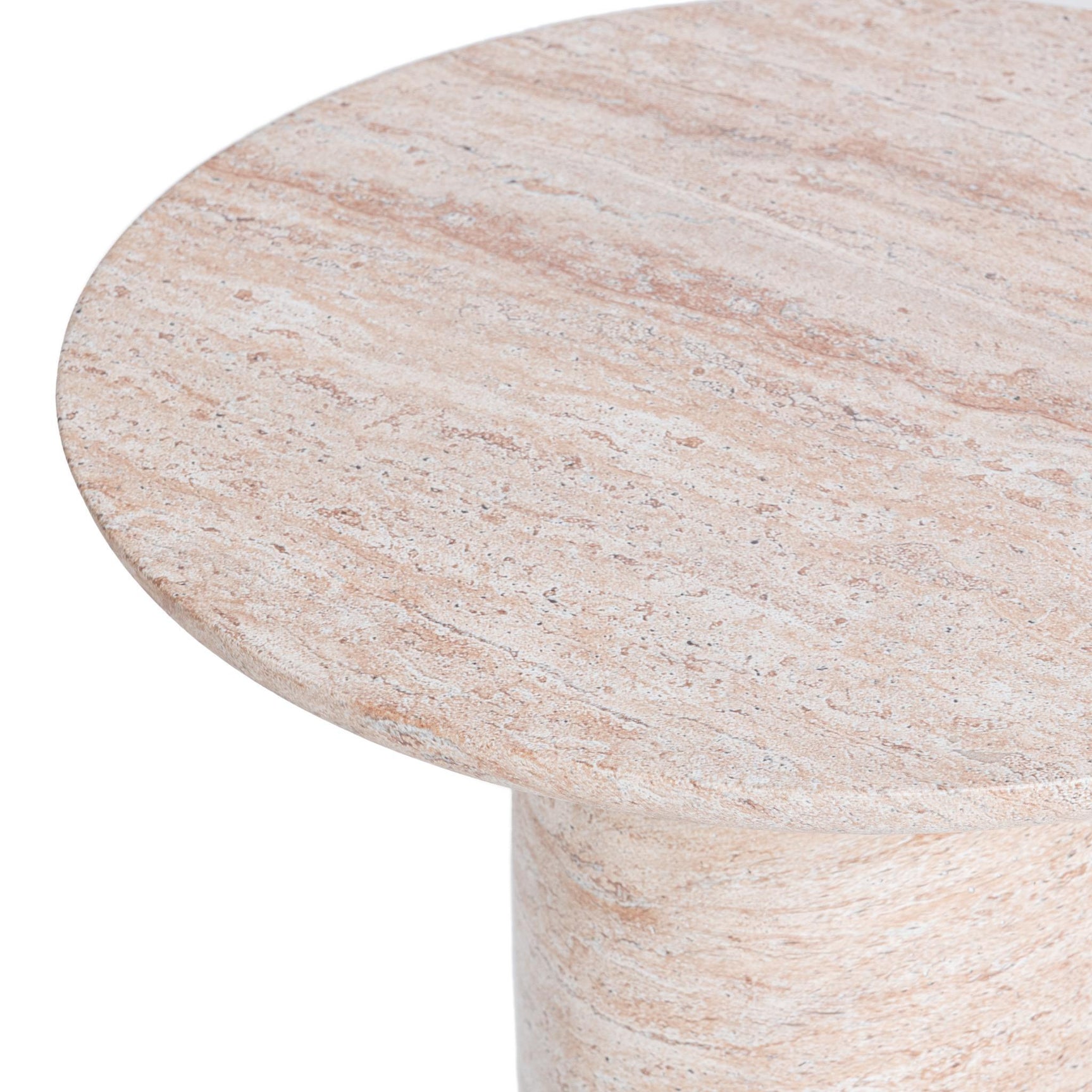 Sana Capri Limestone Outdoor End Table - Ornate Home