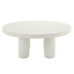 Sanat White Coffee Table - Ornate Home