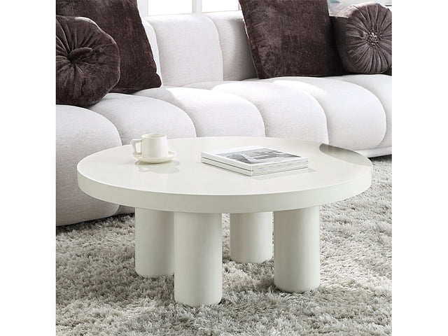 Sanat White Coffee Table - Ornate Home