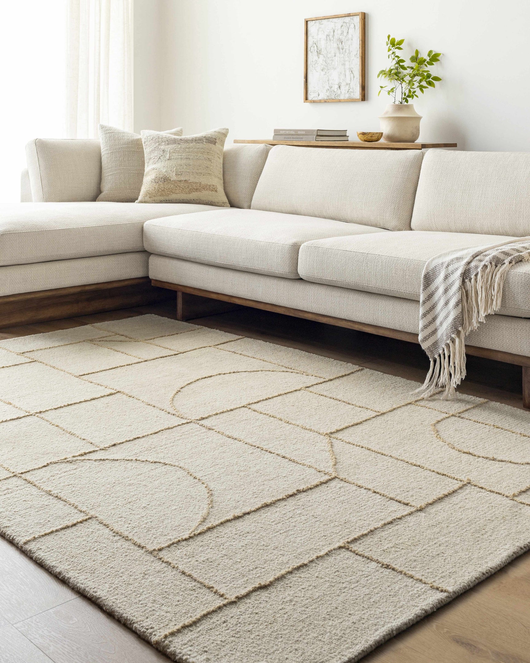Sanaz Ivory Area Rug - Ornate Home