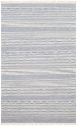 Sanc Blue/Cream Flatweave Wool Rug - Clearance - Ornate Home