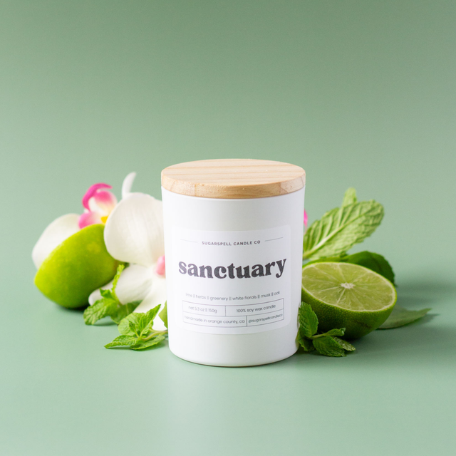 Sanctuary 5.3oz Soy Candle - Ornate Home