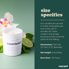 Sanctuary 5.3oz Soy Candle - Ornate Home