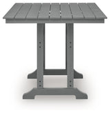 Sanctuary Beach Dark Gray Square Counter TBL w/UMB OPT - Ornate Home