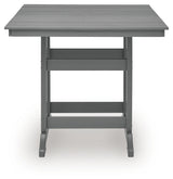 Sanctuary Beach Dark Gray Square Counter TBL w/UMB OPT - Ornate Home